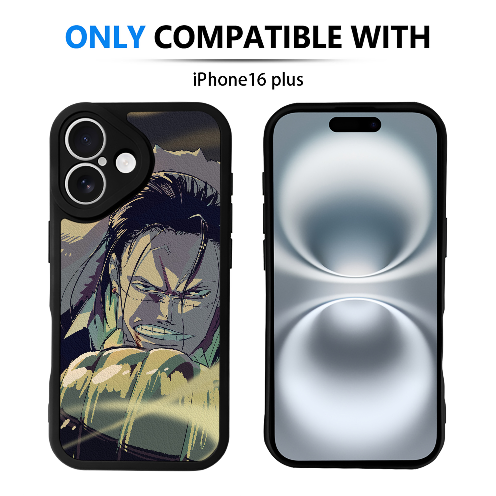 （画像用） ワンピース ONE PIECE 【iPhone 16シリーズ対応】シリコンスマホケース（レザー調） 材質：シリコン